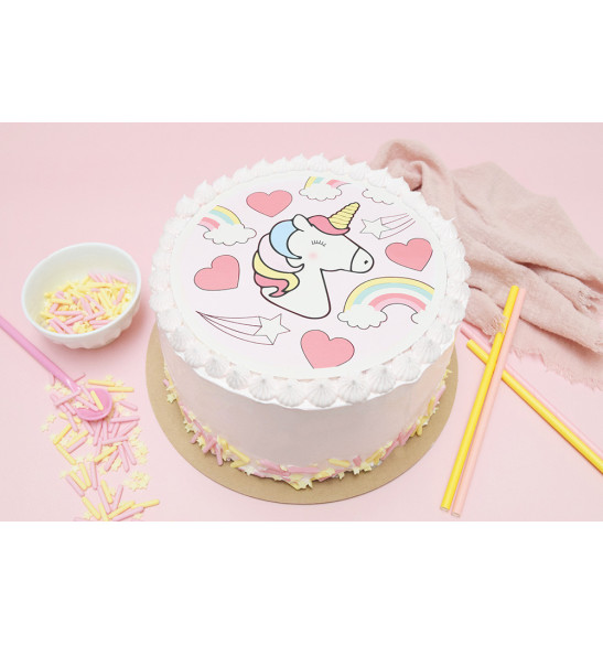 Disque de pâte à sucre Licorne - ScrapCooking®