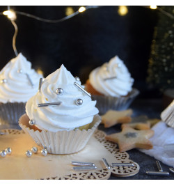 Ambiance avec Mix décors sucrés Argent Silver réf.7530