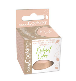 Powder food colouring agent of natural origin - NUDE - SCRAPCOOKING®