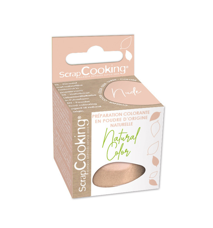 Powder food colouring agent of natural origin - NUDE - SCRAPCOOKING®
