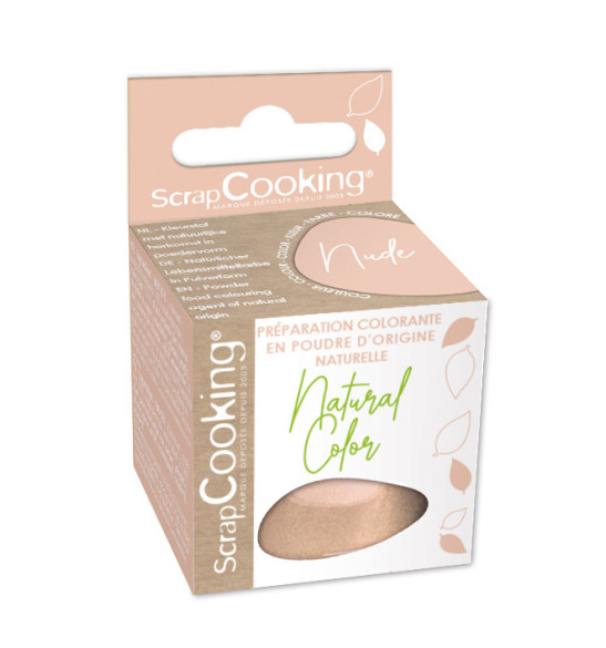 Powder food colouring agent of natural origin - NUDE - SCRAPCOOKING®