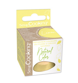 Powder food colouring agent of natural origin - LEMON - SCRAPCOOKING®