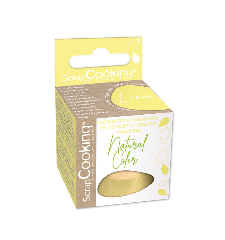 Colorant en poudre Lemon d'origine naturelle réf.4217