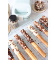 Sugar decorations jar 3 mini choco pearls