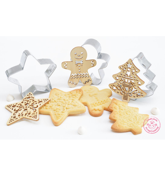 Cookie cutter + wood embosser Gingerbread man