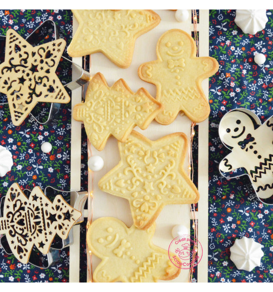 Cookie cutter + wood embosser Gingerbread man