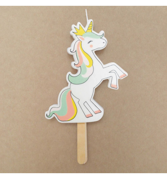 Bougie XXL Licorne réf.0344 - ScrapCooking