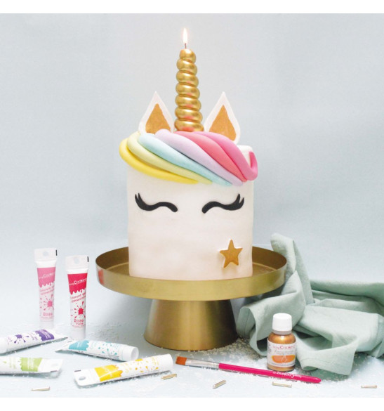 Unicorn horn candle XXL