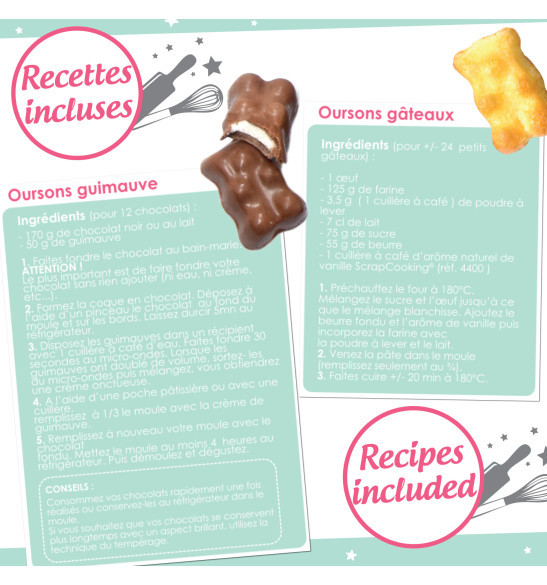 Recette ourson guimauve chocolat - Scrapcooking