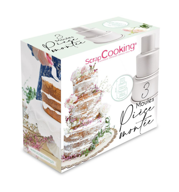 cartons ronds pour gâteaux tailles assorties, Support wedding cake