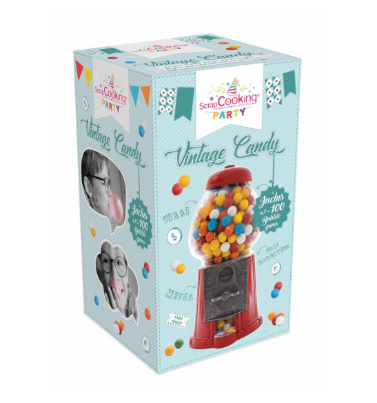 Packaging distributeur de bonbons vintage candy  réf. 0600 - ScrapCooking