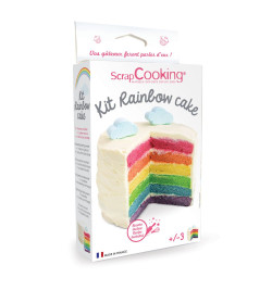 Packaging kit rainbow cake réf. 3969 - ScrapCooking