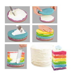 Étapes montage kit rainbow cake réf. 3969 - ScrapCooking