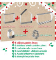 Gingerbread house cookie cutter kit