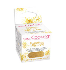 Gold edible glitter flakes 5g