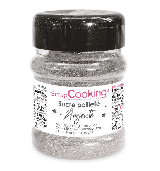 Sucre pailleté argenté - ScrapCooking