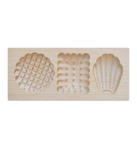 Wooden mould for filled biscuits Petits biscuits