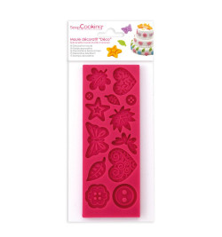 SCRAPCOOKING Pâte à sucre marron 100 g + paillettes dorées pas cher 