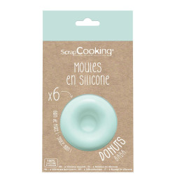 6 moules à Donuts en silicone packaging - ScrapCooking