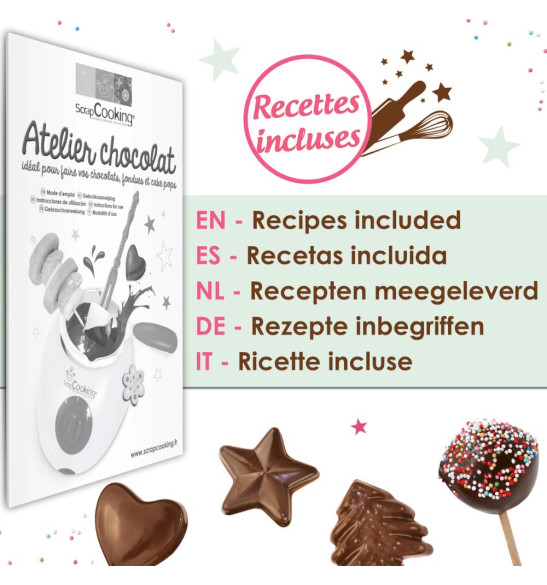 Atelier chocolat - appareil fondue chocolat recettes incluses - ScrapCooking