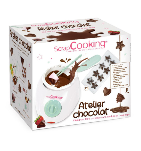 Packaging Atelier chocolat - appareil fondue chocolat - ScrapCooking