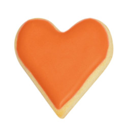 Ambiance biscuits coeur avec préparation colorane en poudre d'origine naturelle Orange Abricot 10g - ScrapCooking