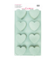 Silicone mould with 8 heart cavities - Funfetti