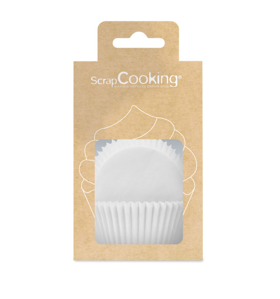 +/-36 white cupcake cases