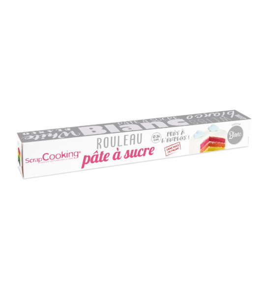 White ready-to-use sugarpaste roll 430g
