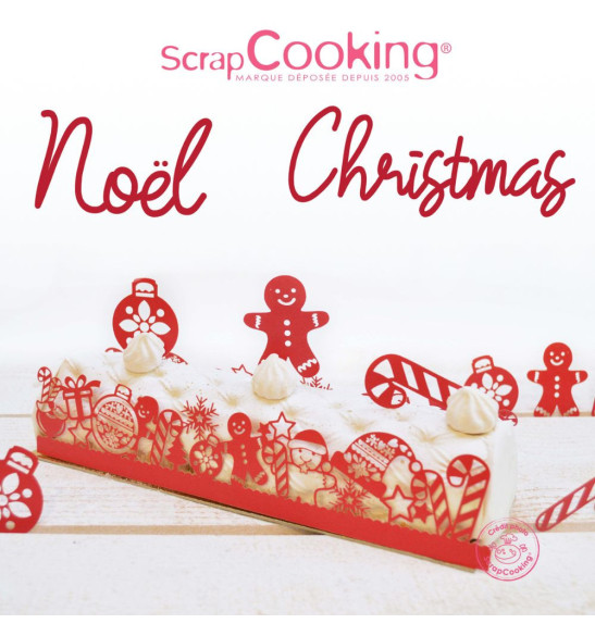 Cake scenery wrapper + cake toppers Christmas