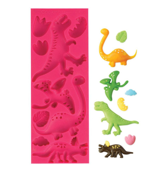 ScrapCooking® silicone mould for making Dinosaur sugar decos