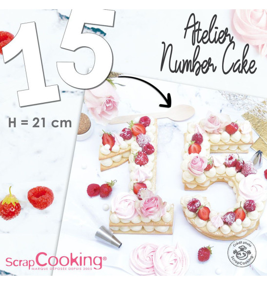Atelier number cake dimensions nombres - ScrapCooking