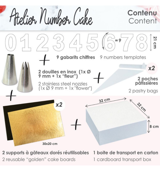 Atelier number cake contenu - ScrapCooking