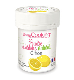 Pot of Lemon natural powdered flavouring 15g