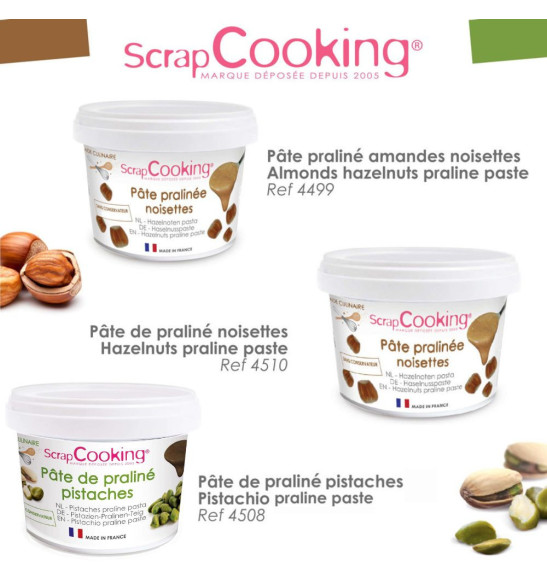 Pâte pralinée noisettes amandes 200g - ScrapCooking - MaSpatule