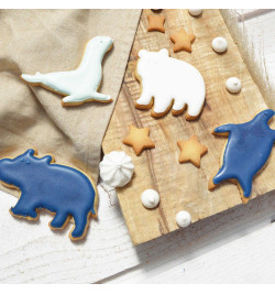 Colorant alimentaire en poudre bleu nuit glaçage biscuits animaux - ScrapCooking