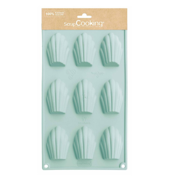 9 madeleines silicone mould