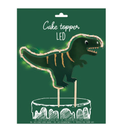 Cake topper led Dinosaure gateau packaging - ScrapCooking