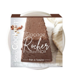 Ready-to-use dark chocolate rocher glaze - ScrapCooking
