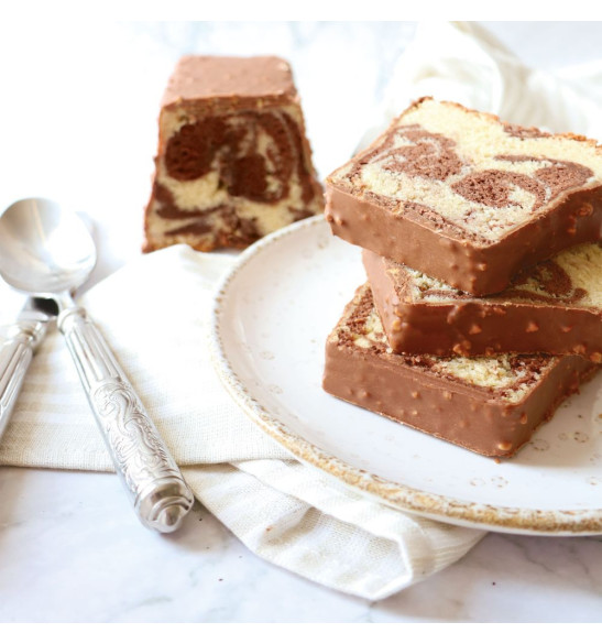 Ready-to-use milk chocolate rocher glaze