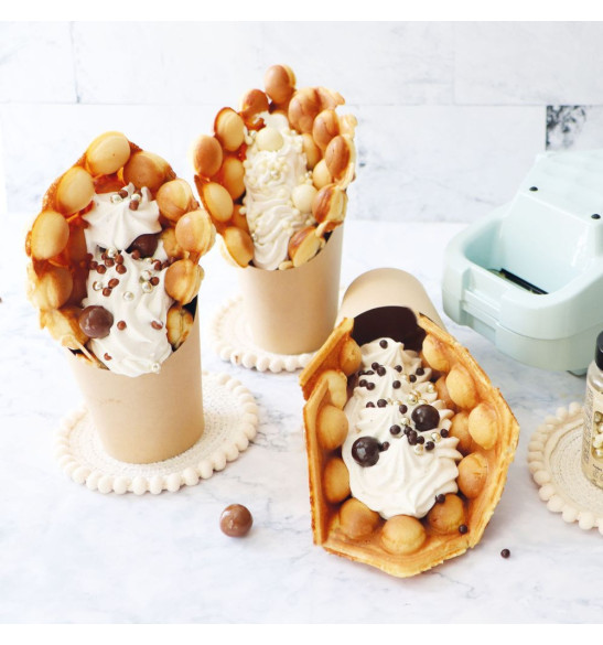 Gobelets carton bubble waffle maison machine - ScrapCooking