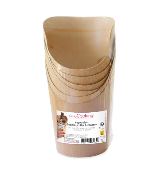 6 Waffle & churros cups - product image 1 - ScrapCooking