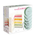 Packaging 5 moules gateau silicone layer cake Rainbow cake - ScrapCooking