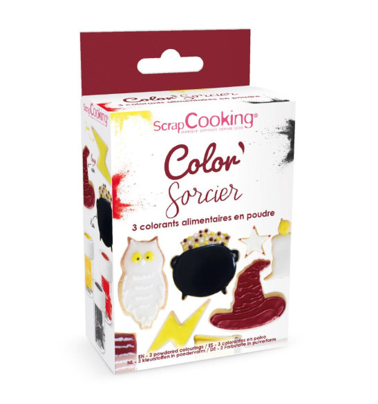 Trio de colorants alimentaire artificiels sorcier - ScrapCooking