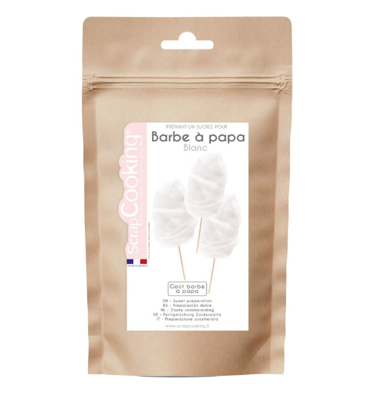 Cotton candy-white-tasting sweet mix 400g