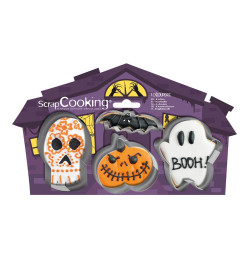 4 Halloween cookie cutters