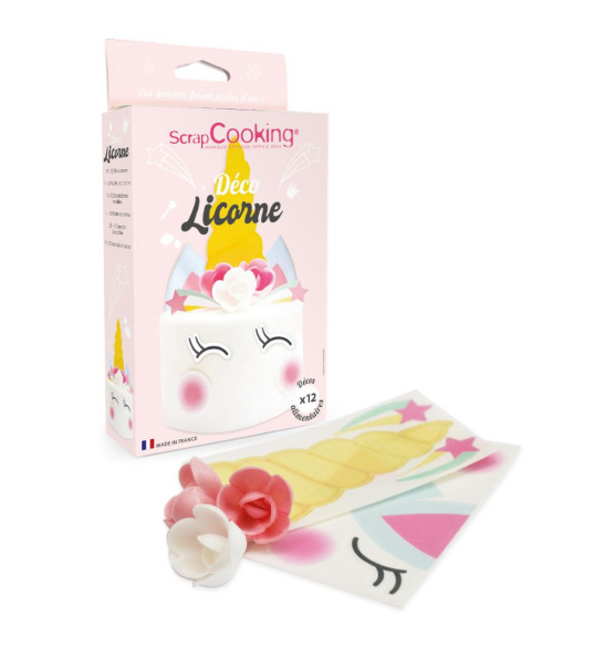 Kit déco azyme Licorne packaging avec contenu - ScrapCooking