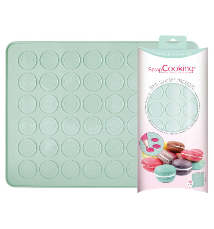 Silicone mat for macaroons
