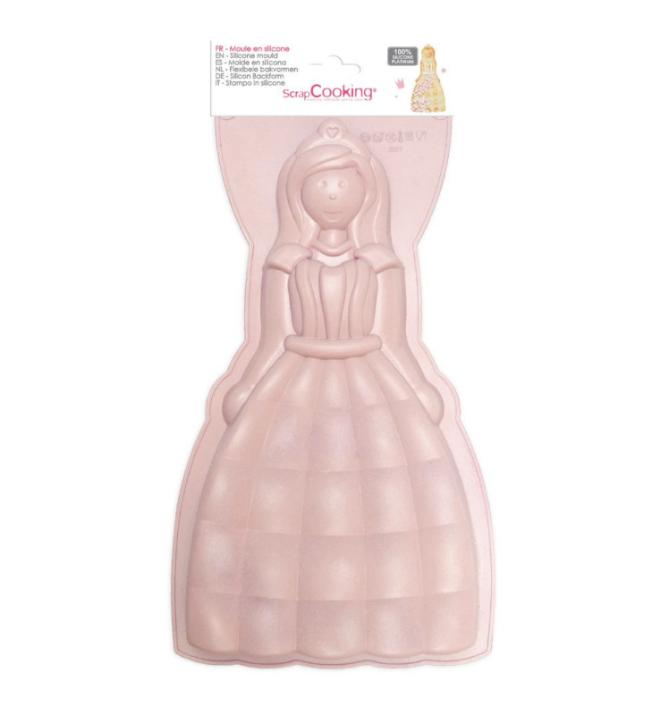 Moule à gâteau silicone princesse