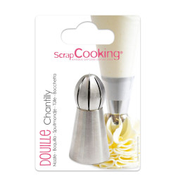 Stainless steel whipped cream piping tip - product image 3 - ScrapCooking